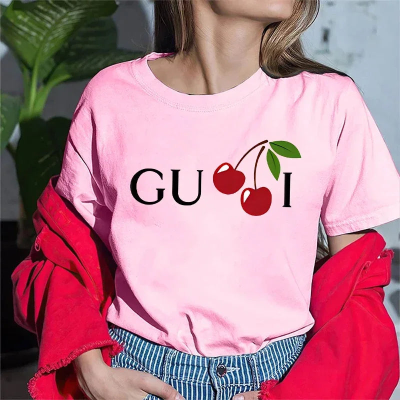 High Quality Women's T Shirt Letter Printed