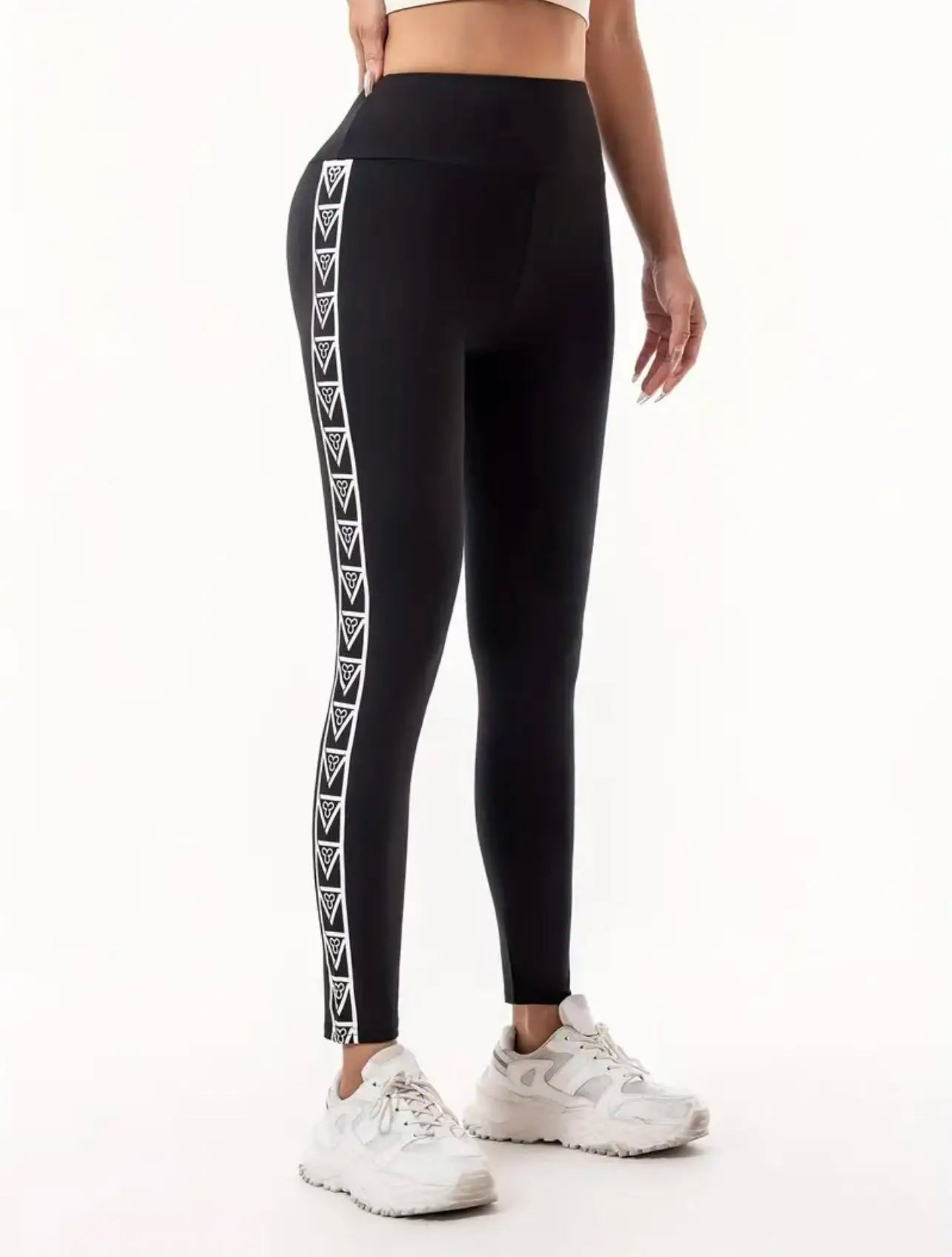 Printed Leggings, High-Waisted, Butt-Lifting