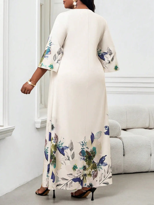 Elegant Floral Maxi Dress