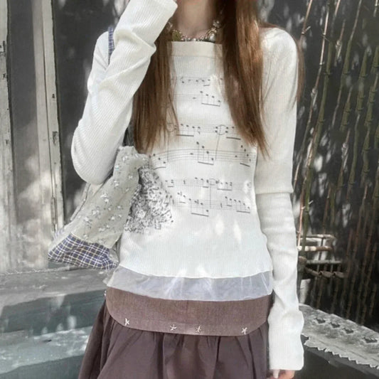 T-shirt Long Sleeve Boat Neck