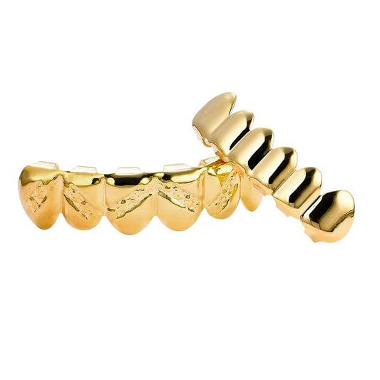 Hip Hop Rock Braces Gold Plated