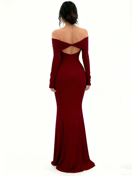 Women's Off-Shoulder Bodycon Dress -