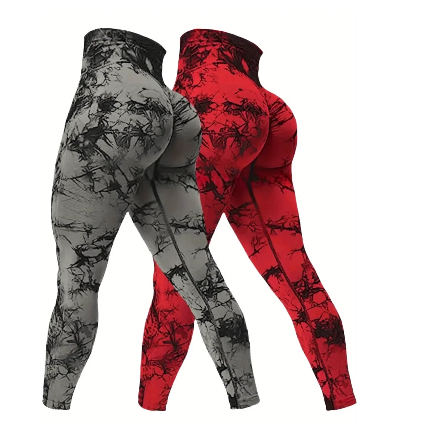 2 Pack High Waisted Sexy Butt Lifting Yoga Leggings
