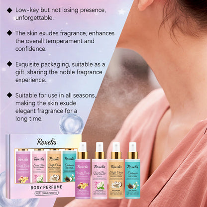 Roxelis 1set Body Fragrance Perfume Spray Set