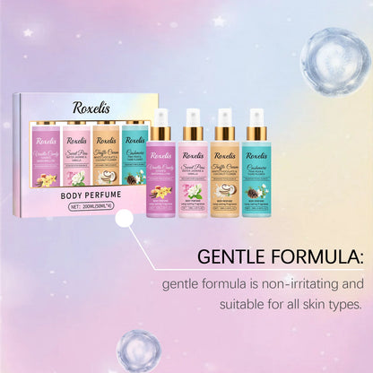 Roxelis 1set Body Fragrance Perfume Spray Set