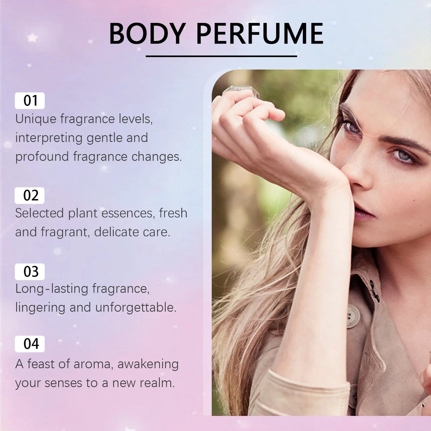 Roxelis 1set Body Fragrance Perfume Spray Set