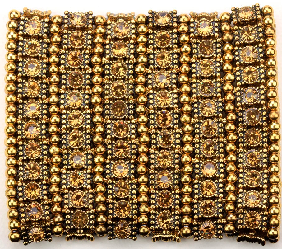 Multilayer stretch cuff bracelet