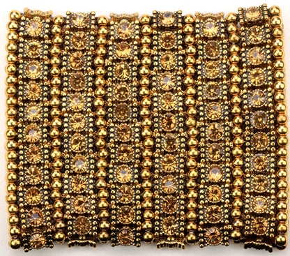 Multilayer stretch cuff bracelet
