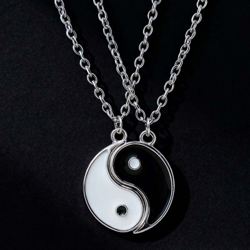 Best Friend Forever Bff Heart Splicing Necklace