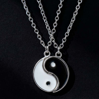 Best Friend Forever Bff Heart Splicing Necklace