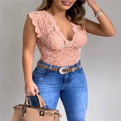 Lace Sexy Camisole V Neck Tank Top Underwear