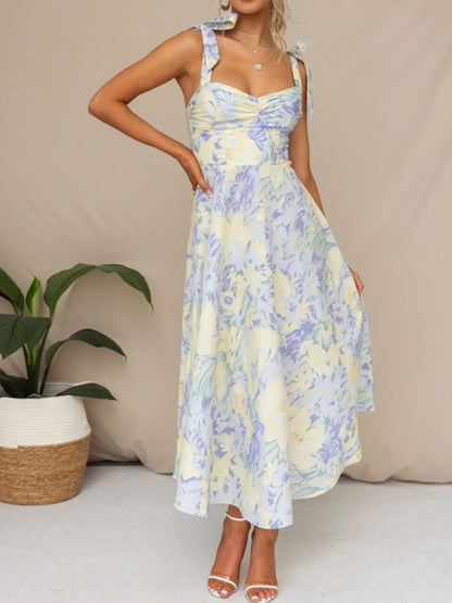 Sling Dress Sleeveless Low-cut