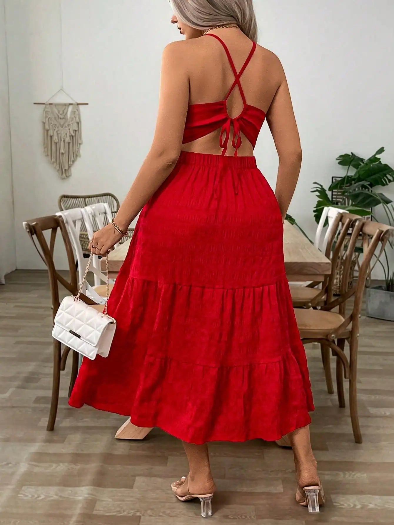 Plus Size Halter Maxi Dress