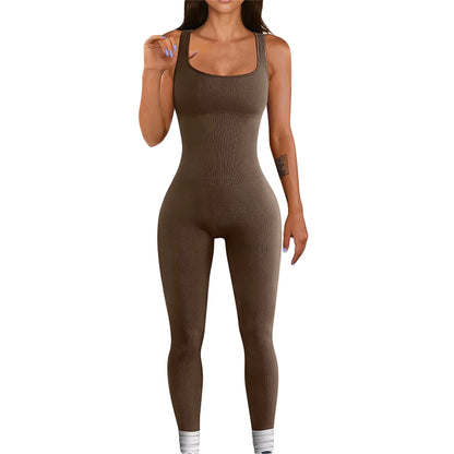 Women Sleeveless Bodycon Jumpsuit