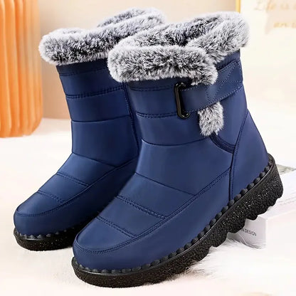 New Faux Fur Long Plush Snow Boots
