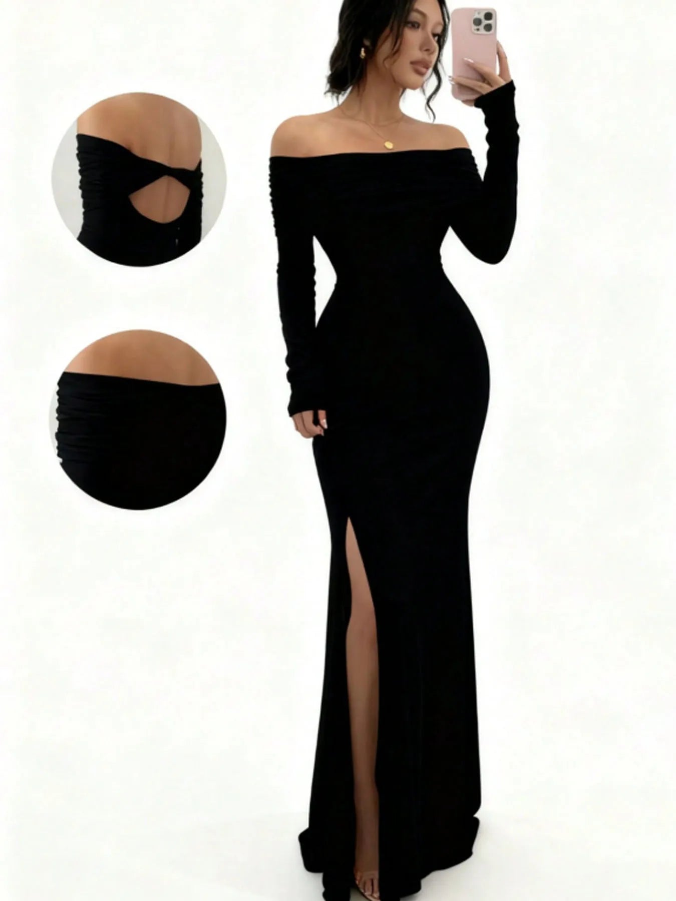 Women's Off-Shoulder Bodycon Dress -