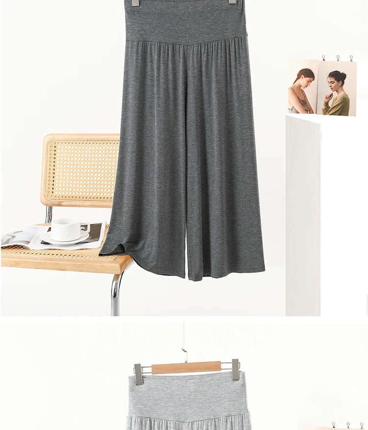 High-Waist Loose Wide-Leg Pants