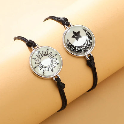 New Moon and Sun Love Time Gem Bracelet -