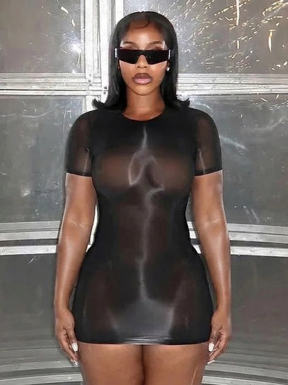 Weird Puss Wild See Through Dress