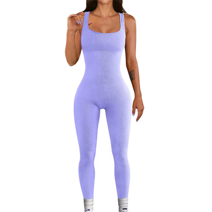 Women Sleeveless Bodycon Jumpsuit