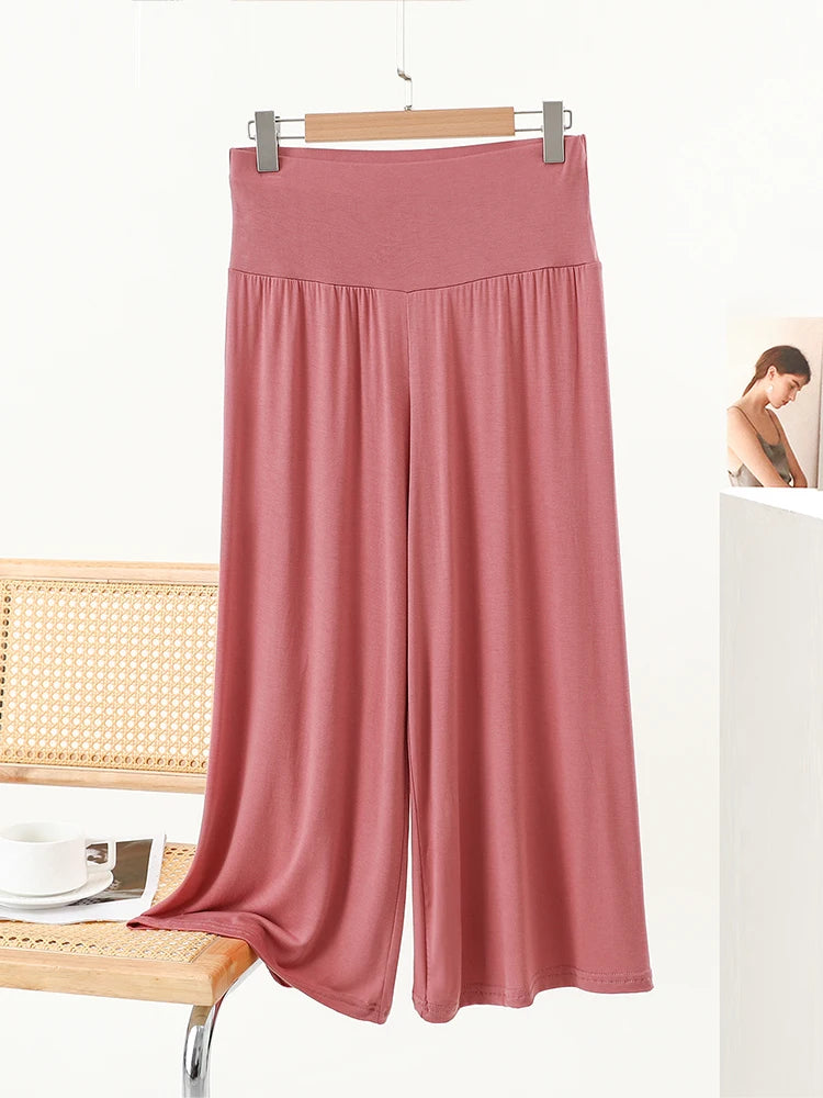 High-Waist Loose Wide-Leg Pants