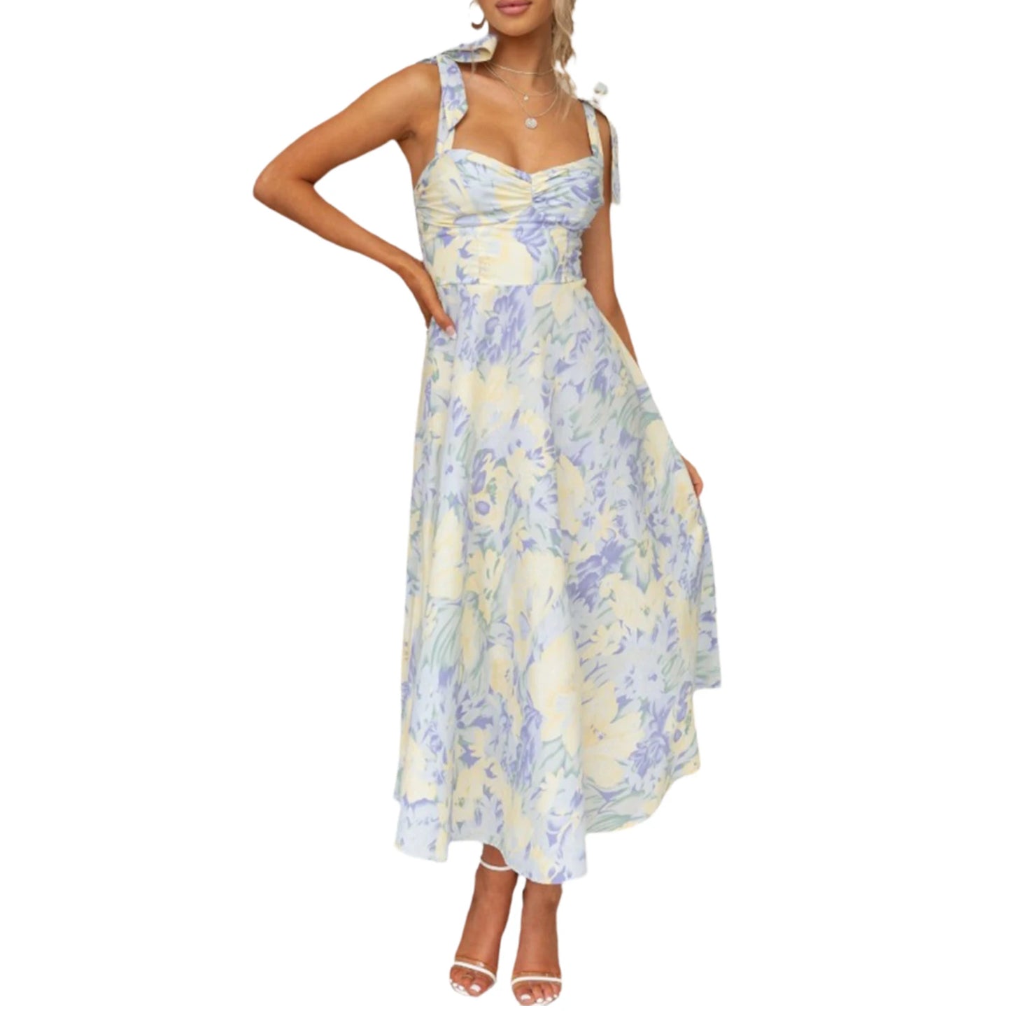 Sling Dress Sleeveless Low-cut