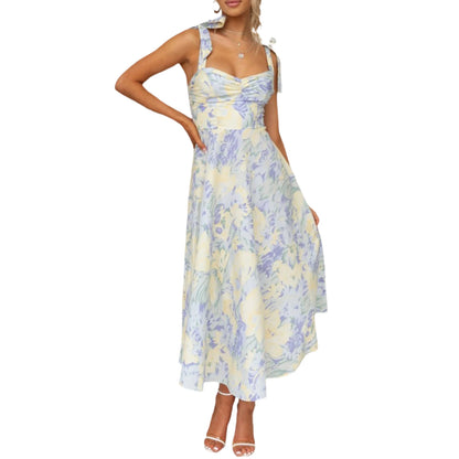 Sling Dress Sleeveless Low-cut