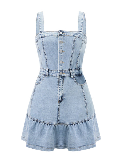 Women s Sleeveless Denim Jumpsuit