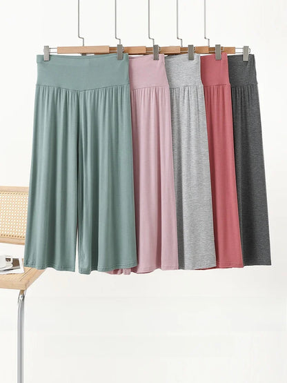 High-Waist Loose Wide-Leg Pants