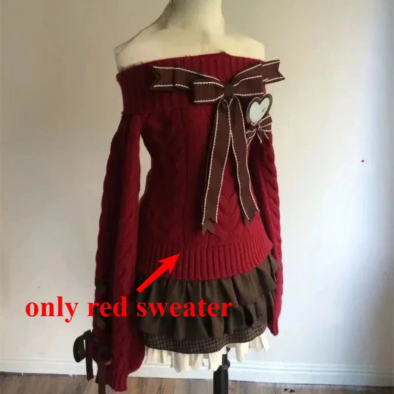 Preppy Style Sweet Knitted Sweater