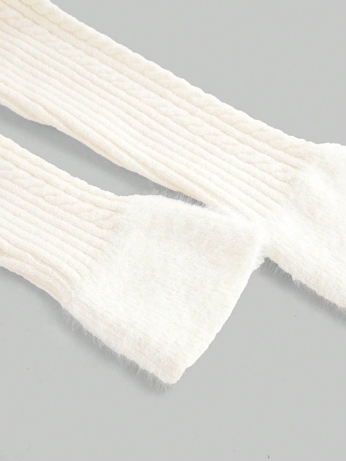Kawaii Off Shoulder Fuzzy Sweater Dress