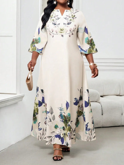 Elegant Floral Maxi Dress