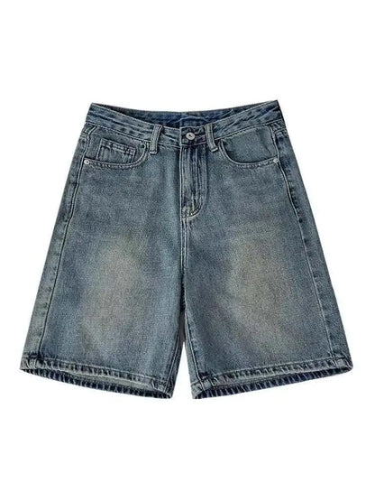Casual Denim Shorts Wide Leg