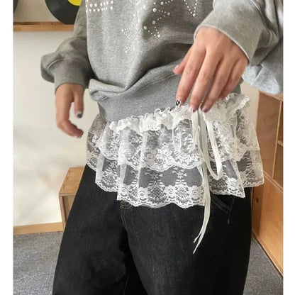 Lace Mini Layered Skirt