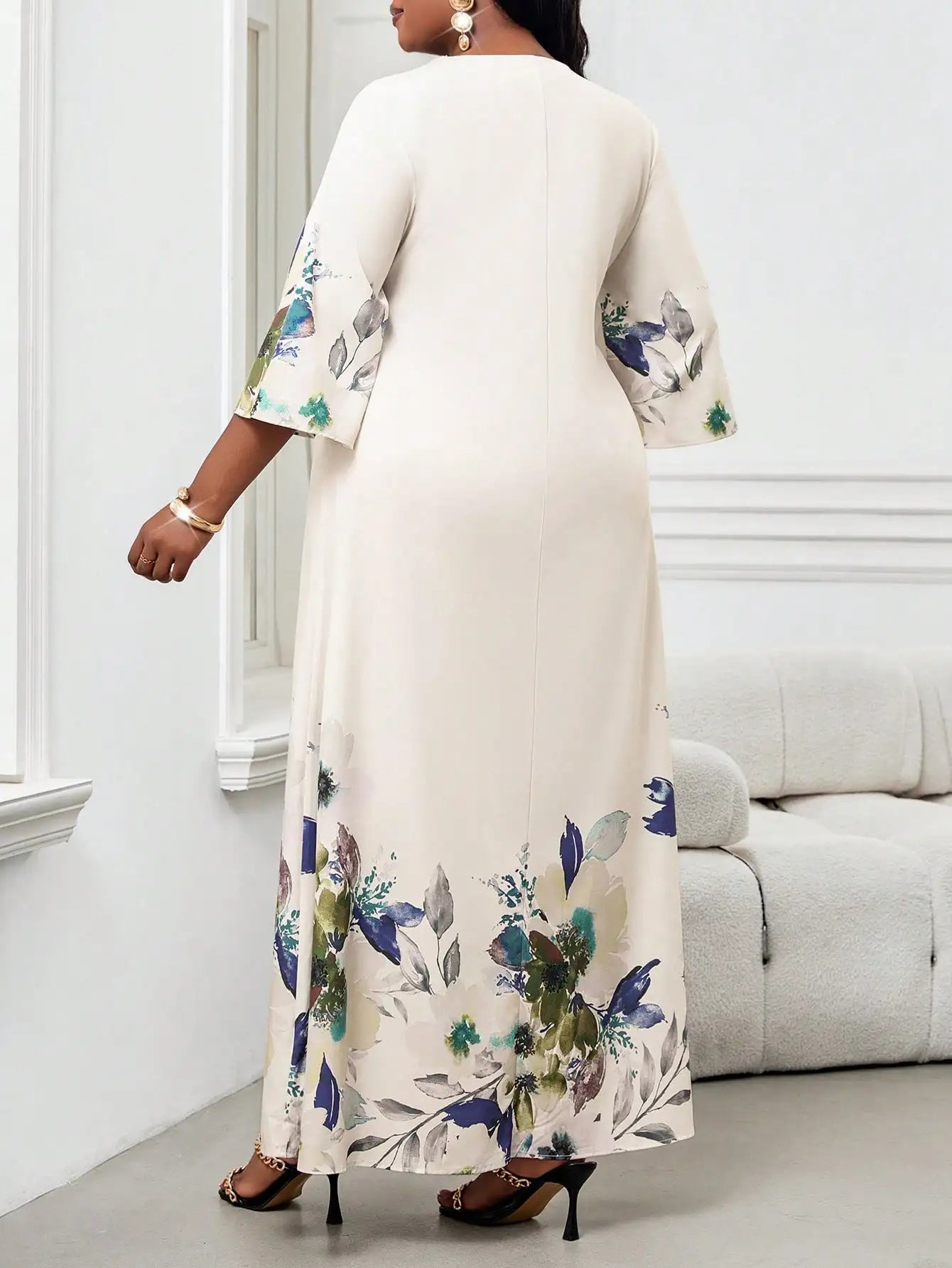Elegant Floral Maxi Dress