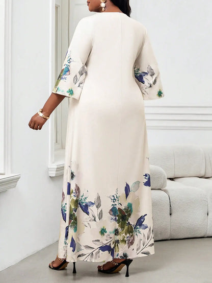 Elegant Floral Maxi Dress