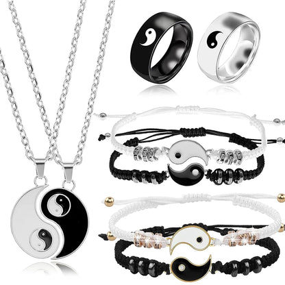 Tai Chi Yin Yang Bracelets Necklaces Pendant