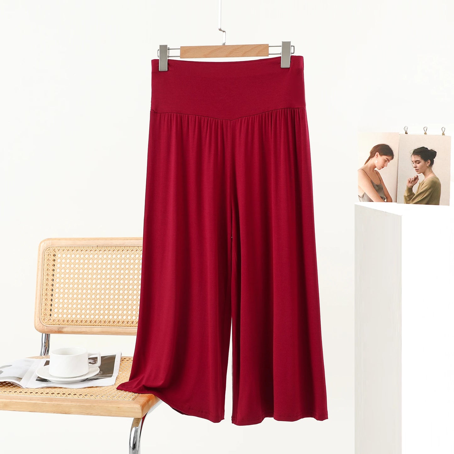 High-Waist Loose Wide-Leg Pants