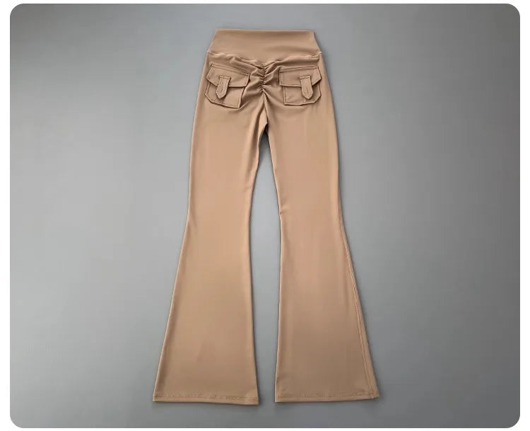 micro horn yoga pants for hip lifting
