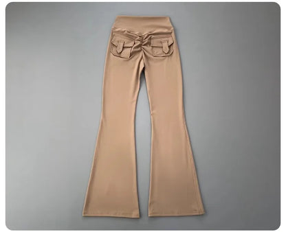 micro horn yoga pants for hip lifting