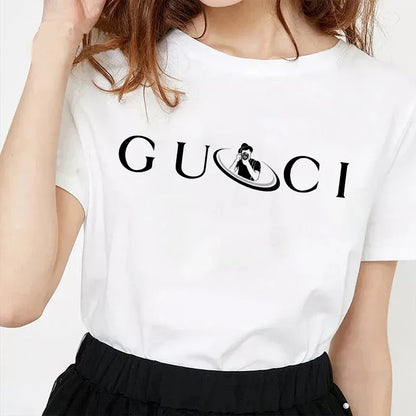 High Quality Women's T Shirt Letter Printed