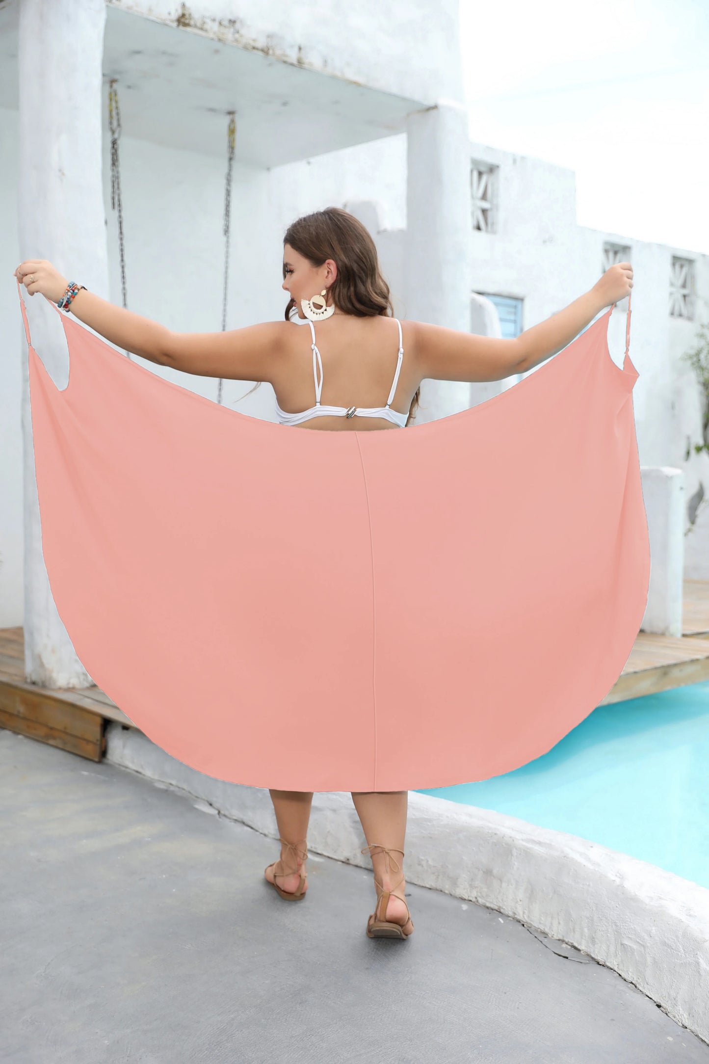 Women's Plus Size Dress Backless Dress