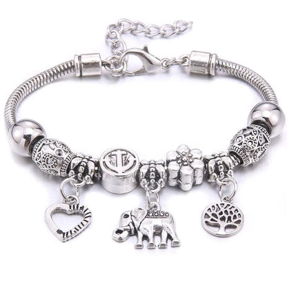 White Butterfly Charm Bracelet & Bangles
