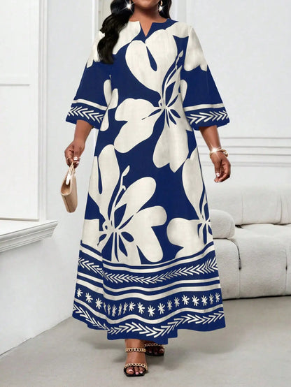 Elegant Floral Maxi Dress