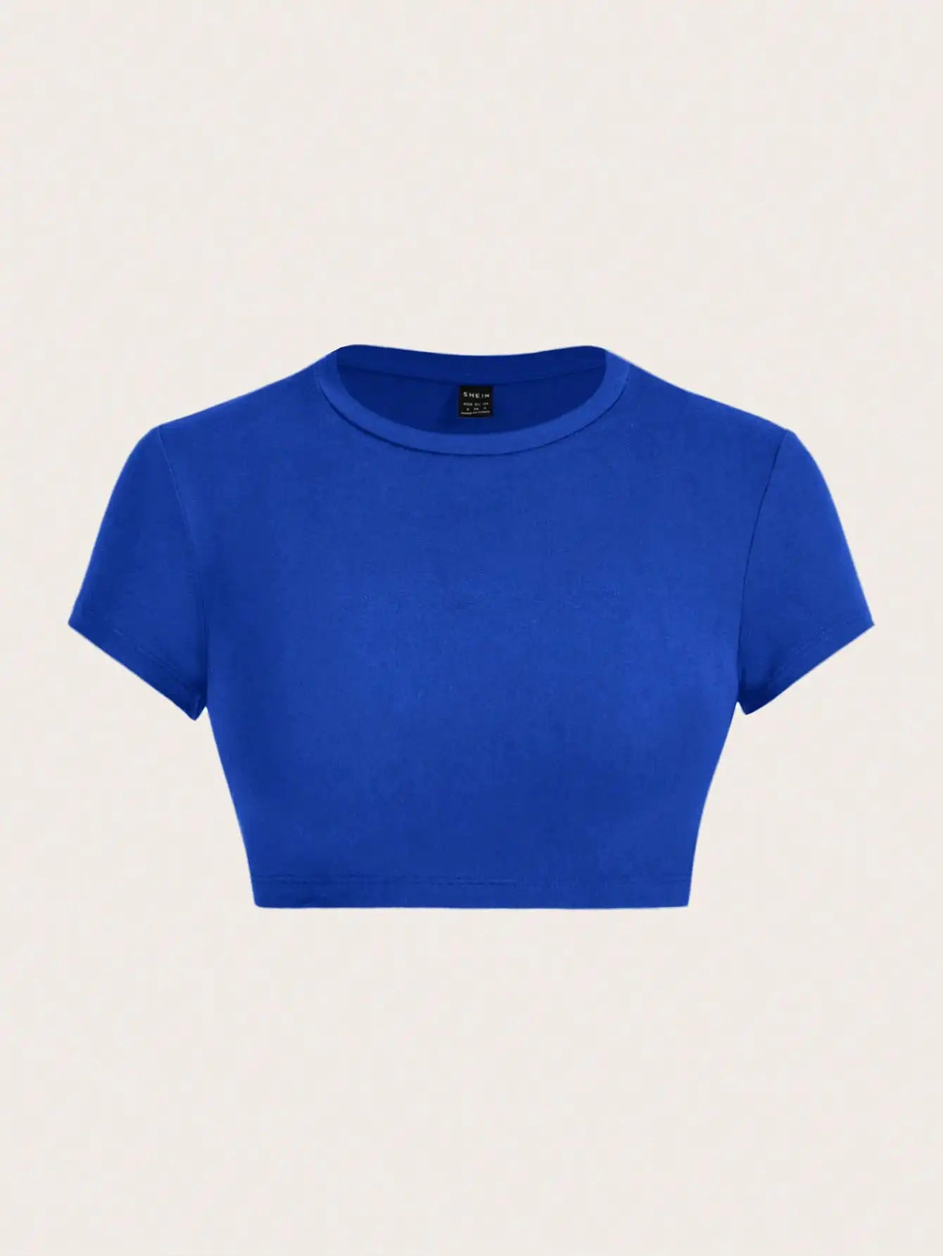 Black Crop Short Sleeve T-Shirt