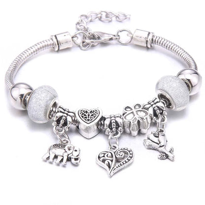 White Butterfly Charm Bracelet & Bangles