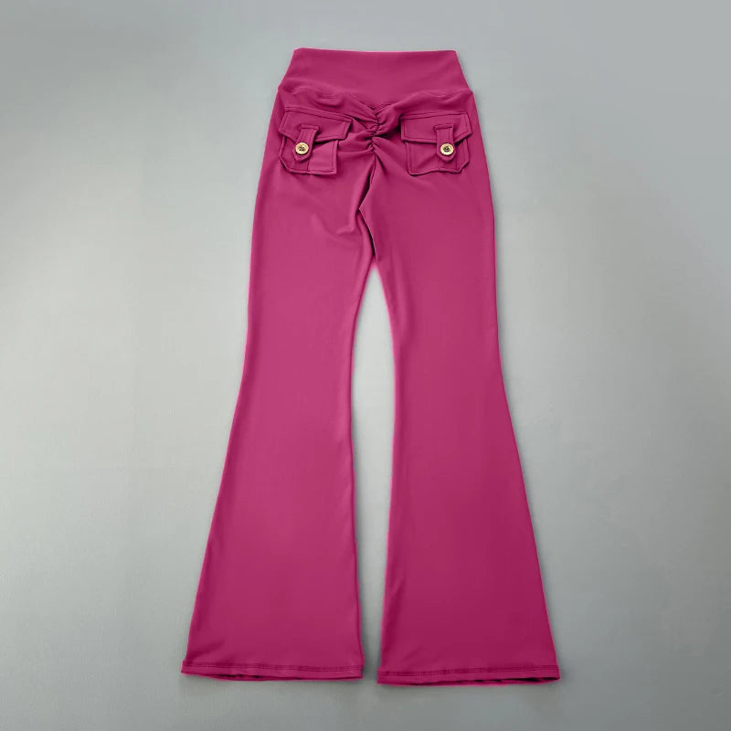 micro horn yoga pants for hip lifting