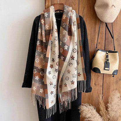 Cashmere Scarf Shawls Warm Blanket Wraps