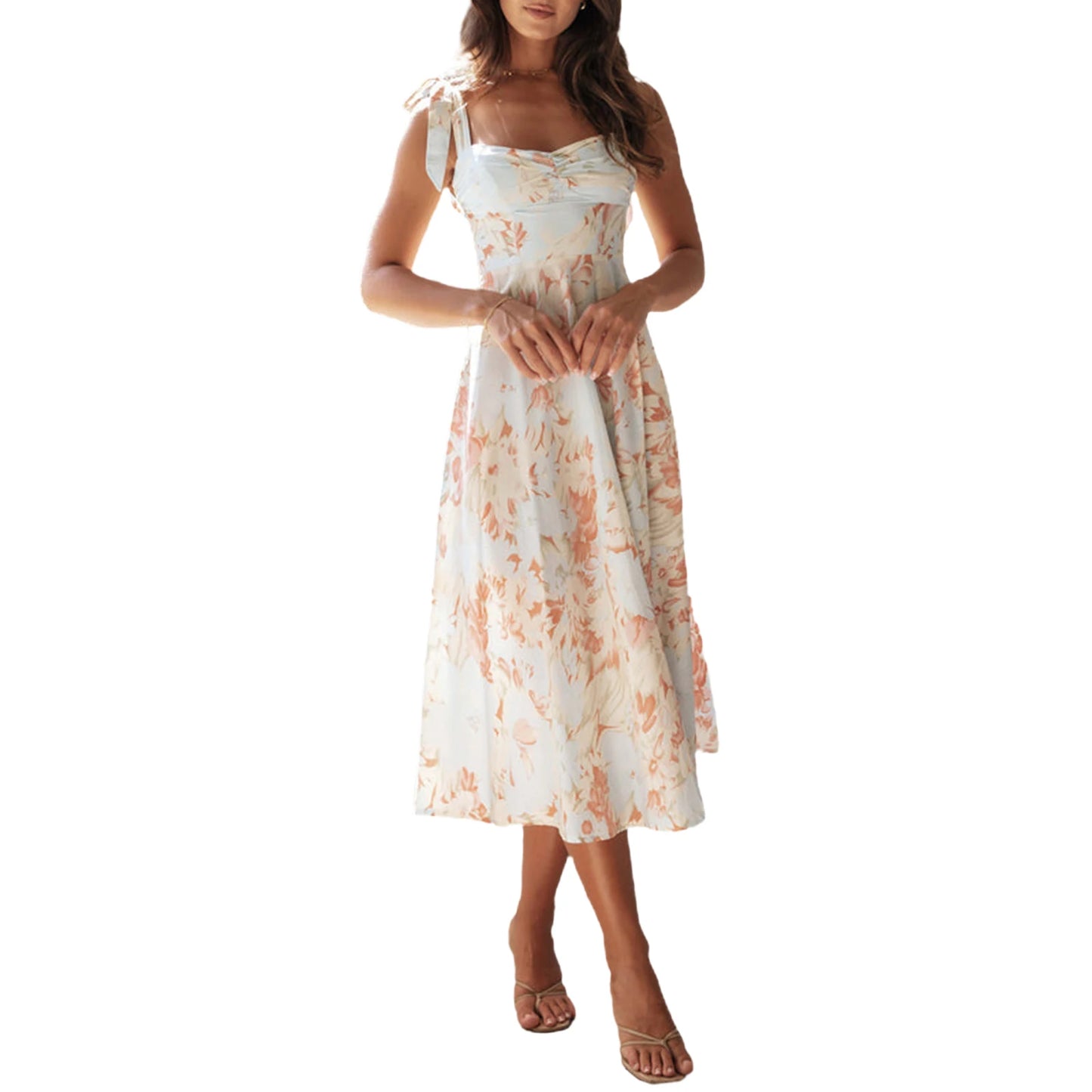 Sling Dress Sleeveless Low-cut