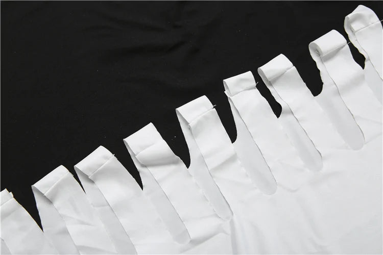 Sexy Hollow Design Skew Collar Maxi Dress